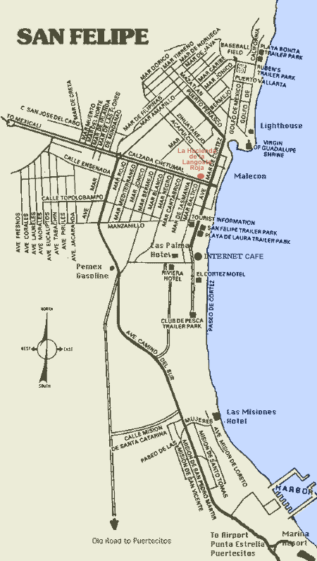 Map of San Felipe